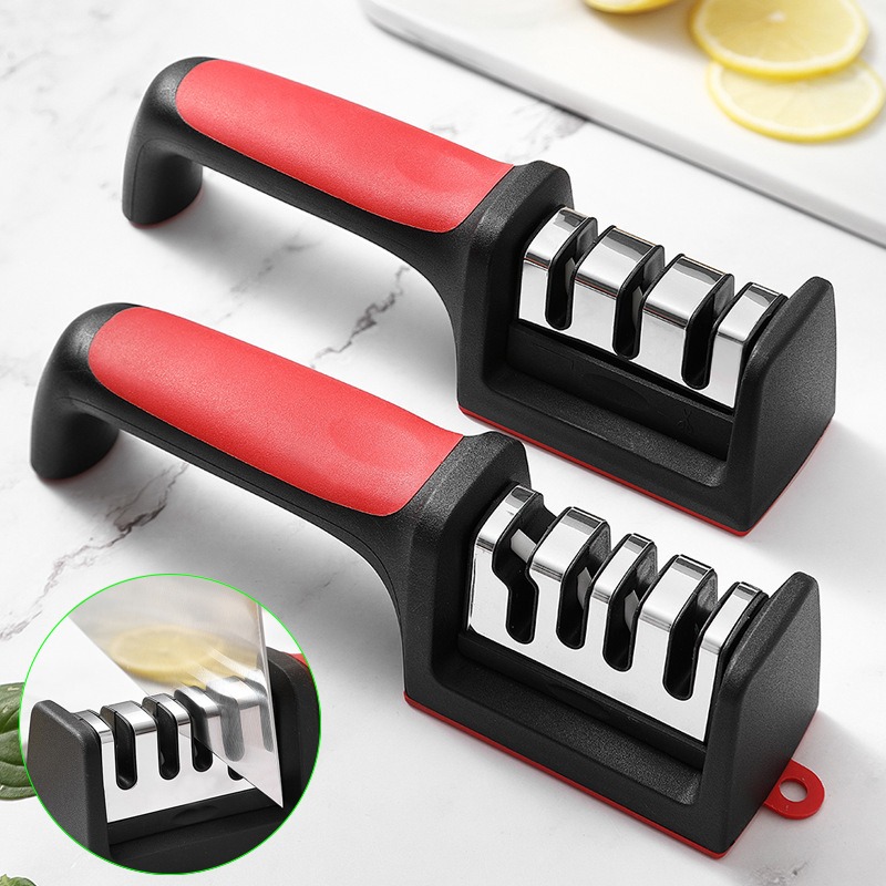 Kitchen Gadgets Needed - Трехсекционная точилка для ножей, многофункциональная ручная