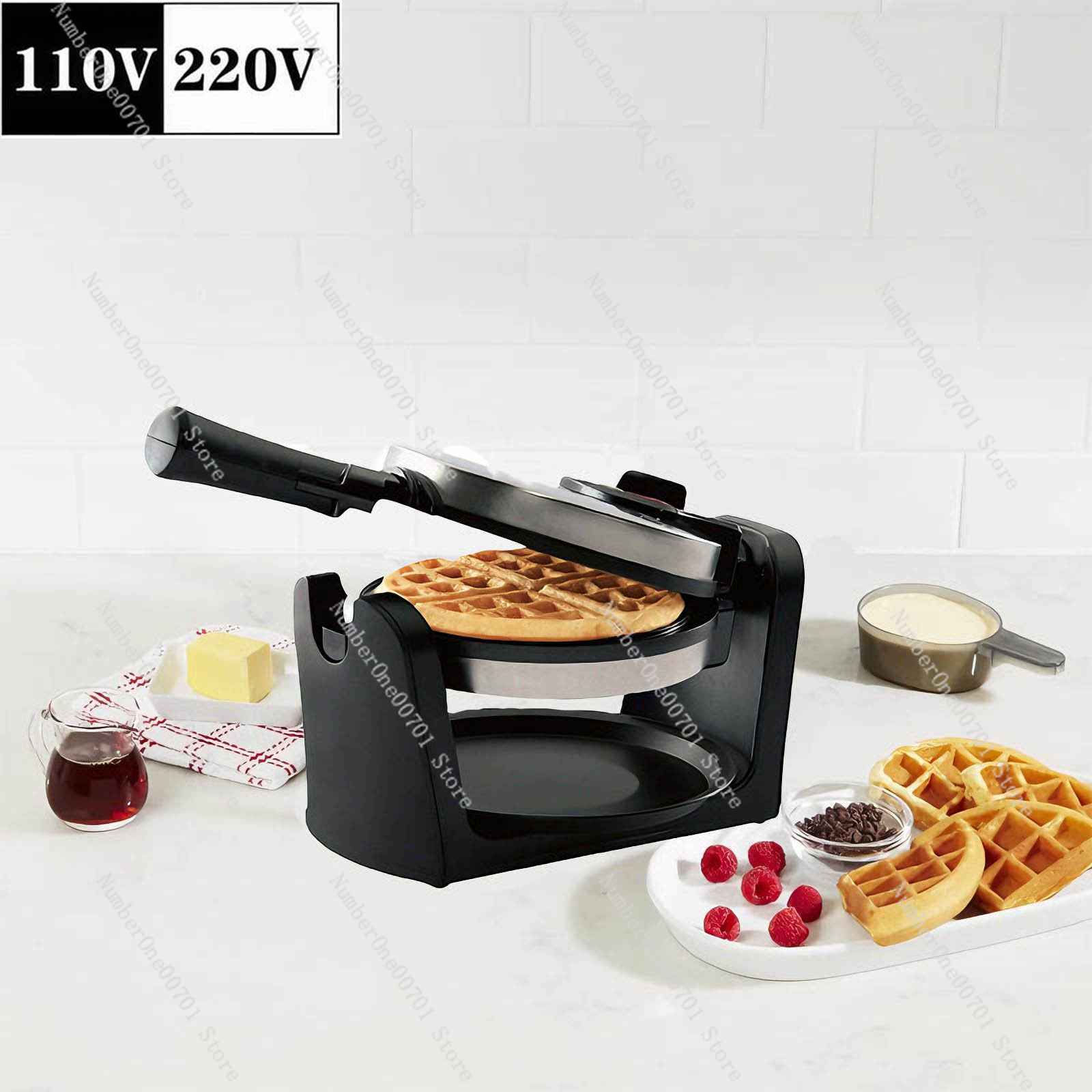 Вращающаяся двухсторонняя вафе – обзор и цена Breakfast Sandwich Maker