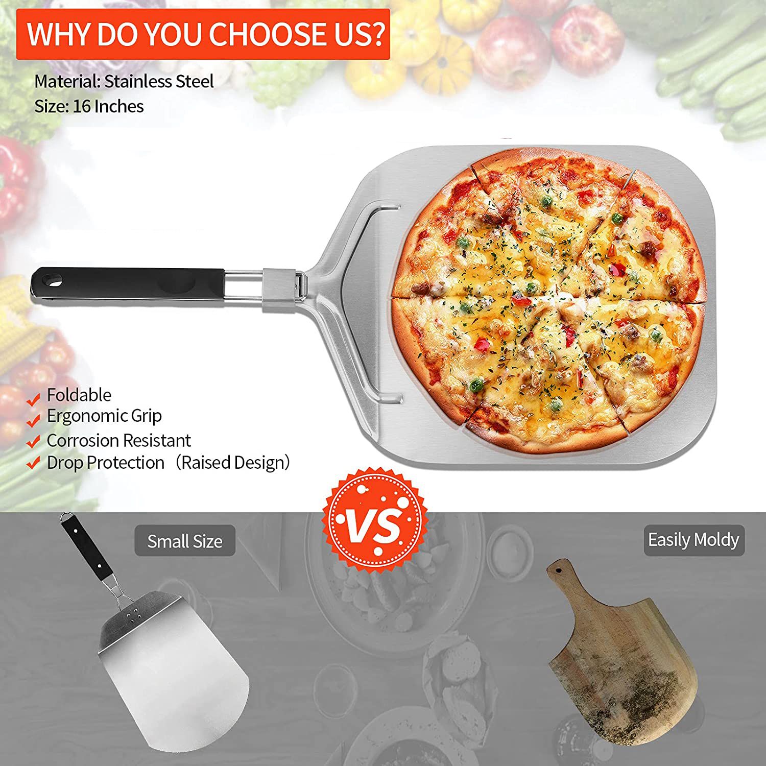 WSFS! Складная алюминиевая пиц – обзор и цена Pizza Stone Baking