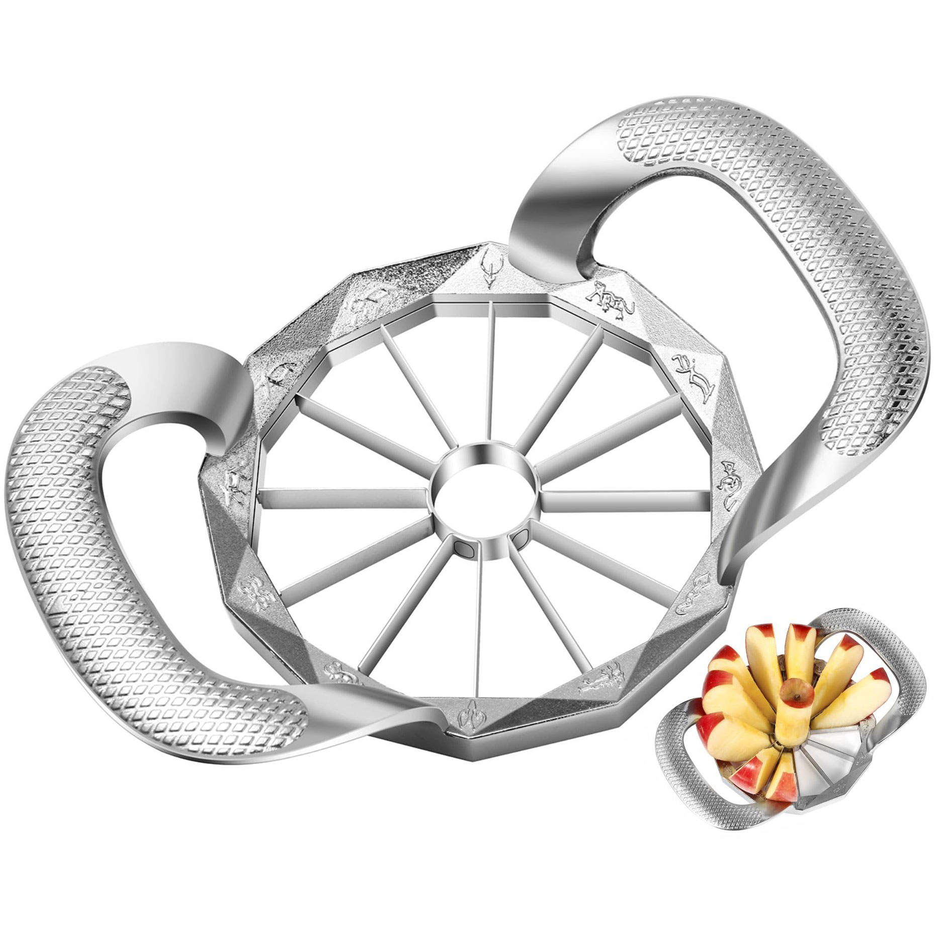 Прочный и острый 12-лезвийный  – обзор и цена Apple Corer Slicer