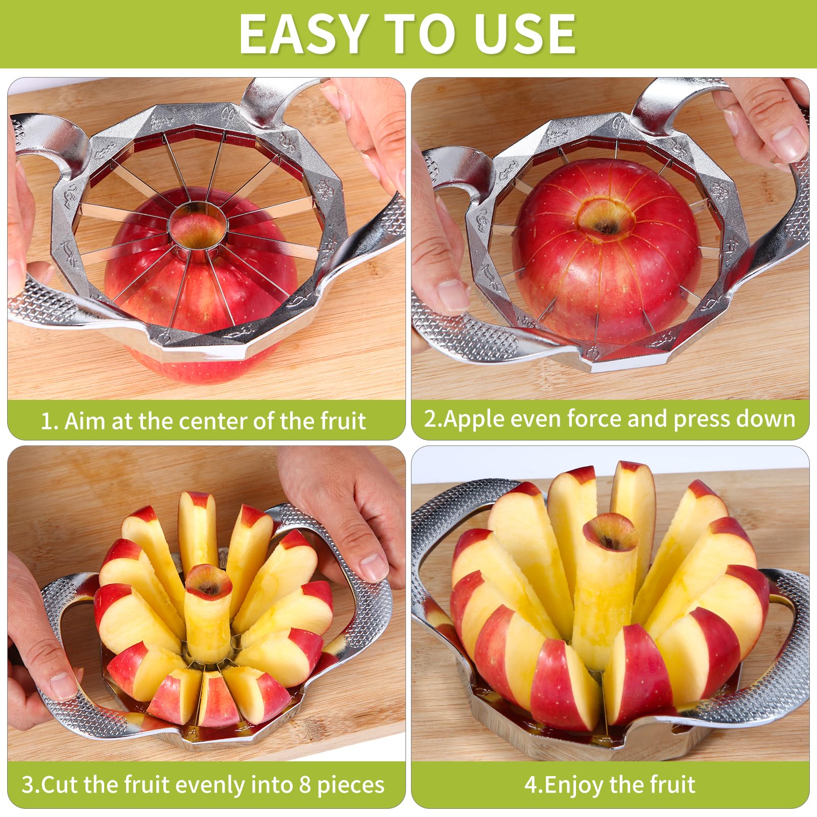 Прочный и острый 12-лезвийный  – обзор и цена Apple Corer Slicer