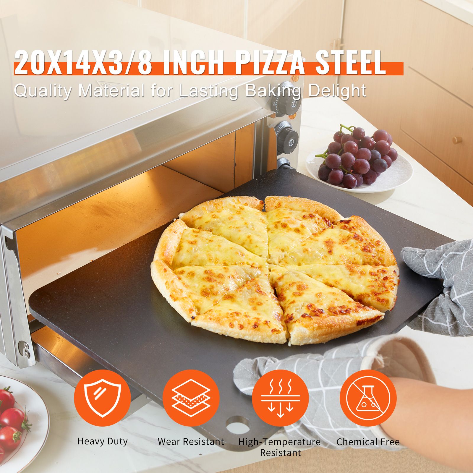 Стальная плита для пиццы, 20 x – обзор и цена Pizza Stone Baking