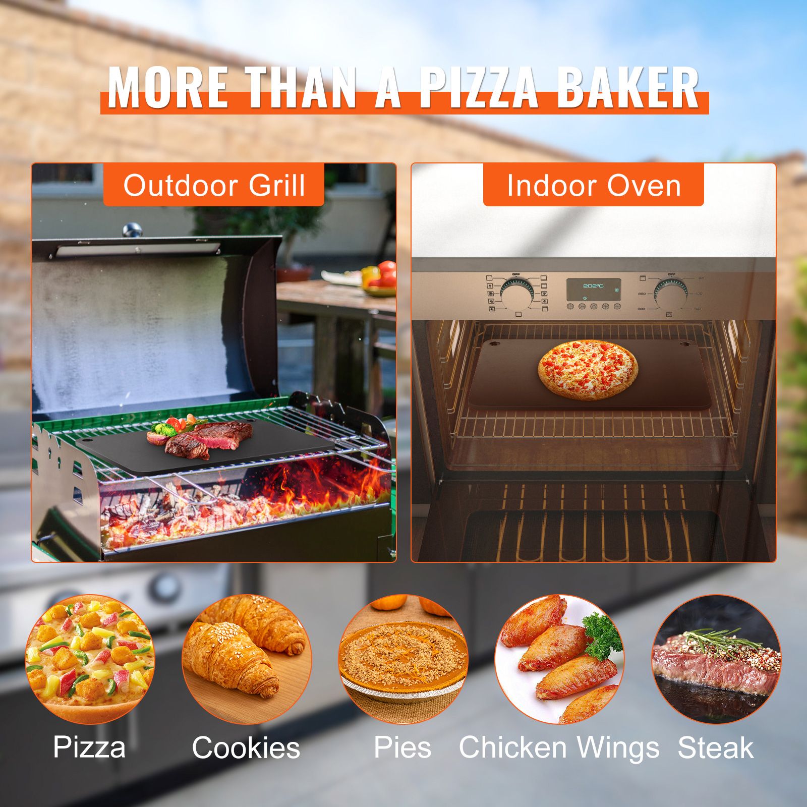 Стальная плита для пиццы, 20 x – обзор и цена Pizza Stone Baking